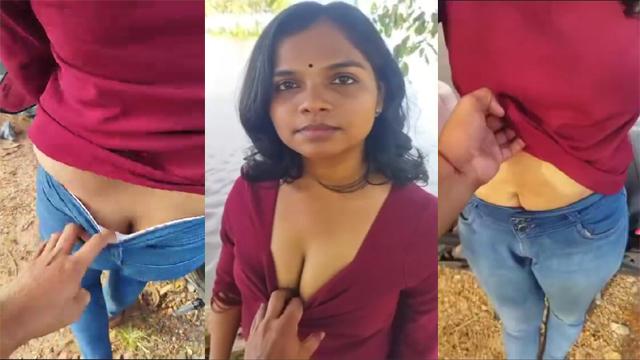 Young Girlfriend Outdoor Fun With Boyfriend Mms Viral Video
